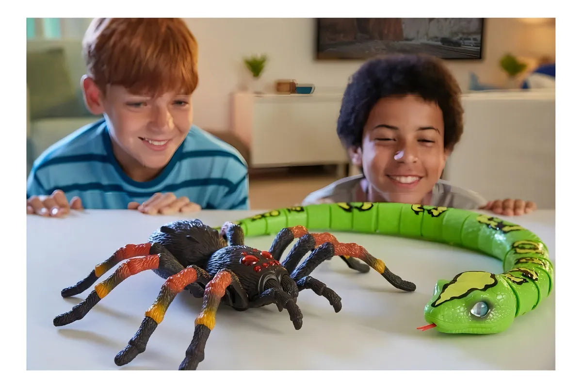 Figura Tarántula Gigante De Juguete Robótica Color Negro
