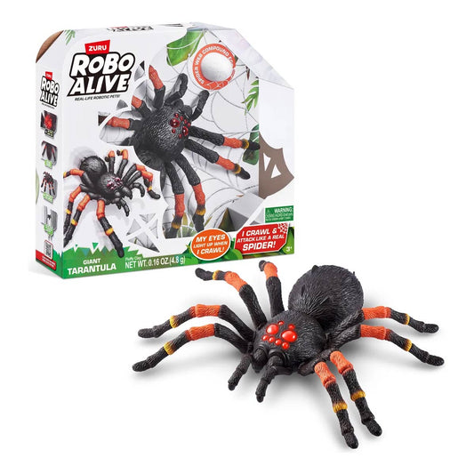 Figura Tarántula Gigante De Juguete Robótica Color Negro