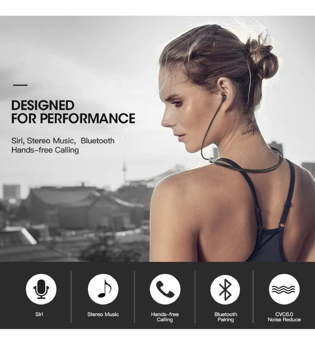 Auriculares Neckband Deportivos Bluetooth – Comodidad y Libertad en Cada Movimiento