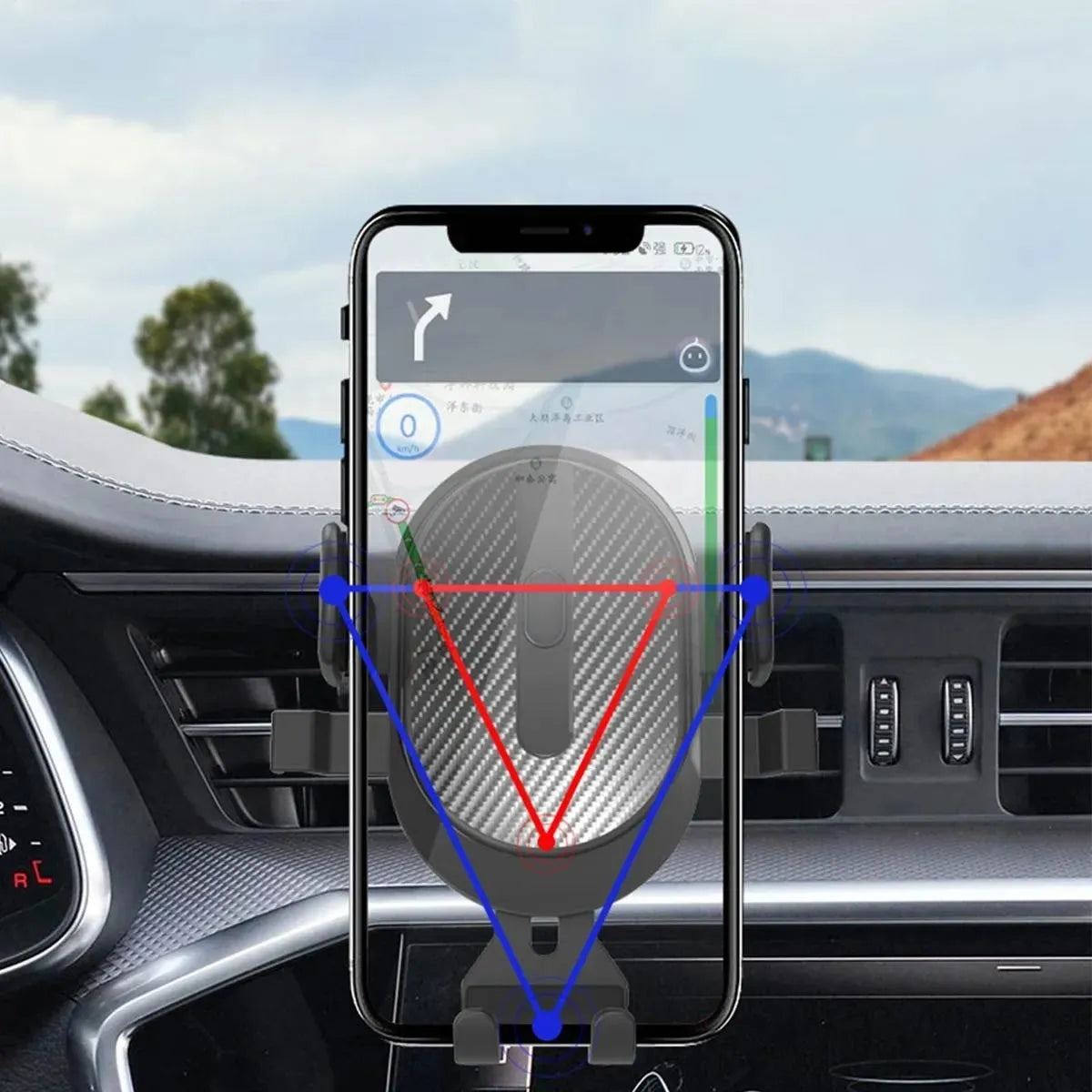 Soporte De Auto Gravedad Ventilación Celular Gps