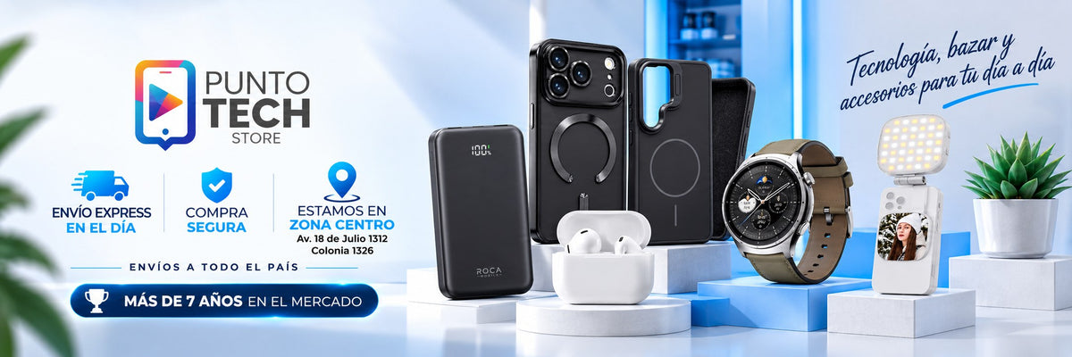 Puntotech Store: tecnología, bazar y accesorios. Envío express en el día, compra segura, locales en zona centro.