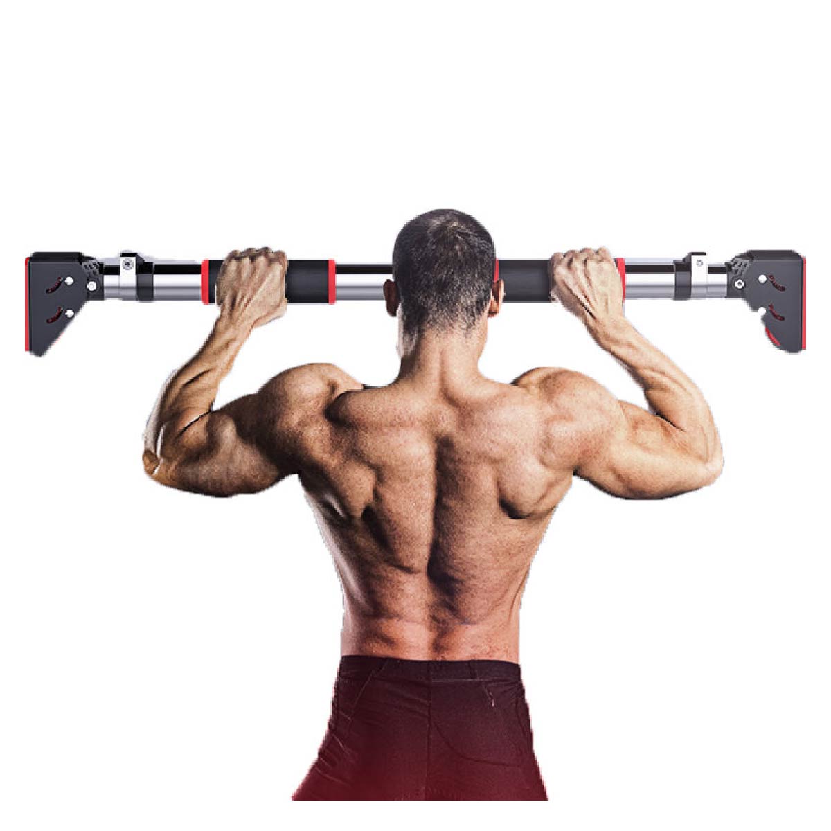 Barra De Ejercicio Multifunción Ajustable Y Antideslizante Negro