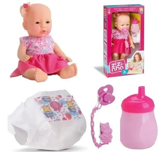 Bebote Bebe Zizinha Con Accesorios Toma Agua Y Hace Pis