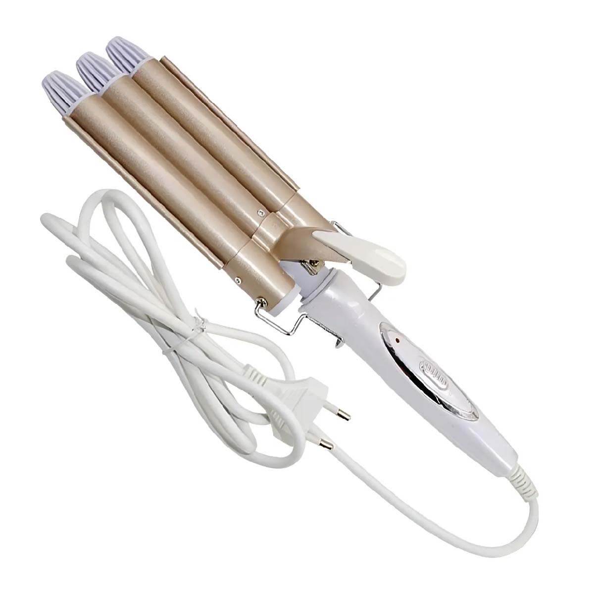 Buclera Rizador Triple Rodillo De Pelo Profesional Kemei 45w