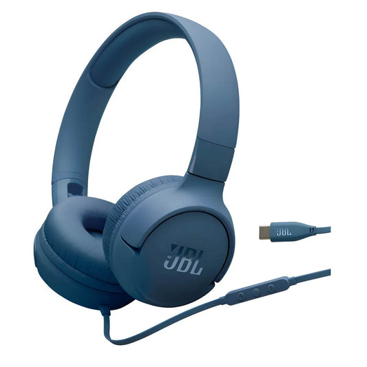 Auriculares Audífonos Jbl Tune 520 Con Cable Tipo C Blue