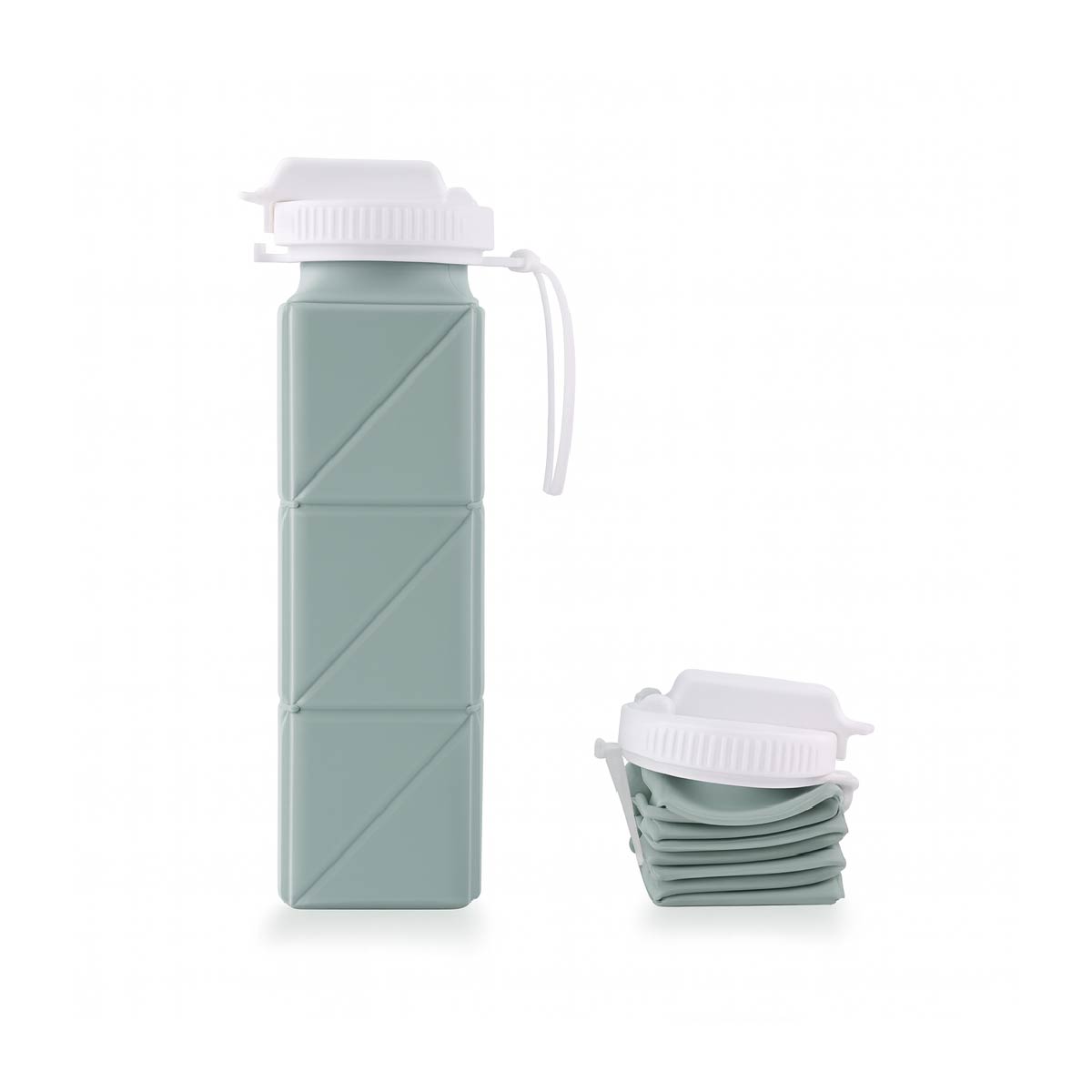 Botella De Agua Plegable Silicona Conserva El Frío