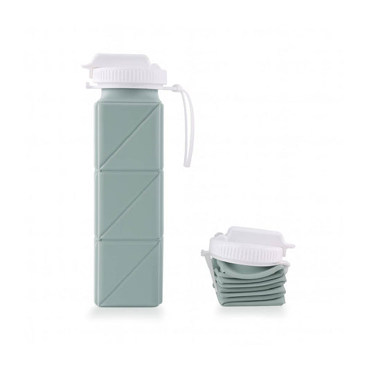 Botella De Agua Plegable Silicona Conserva El Frío