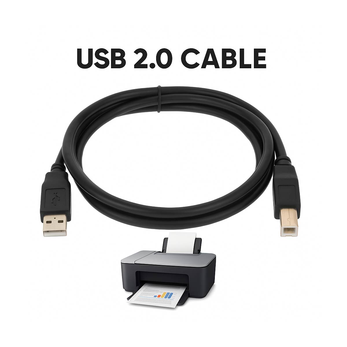 Cable De Impresora 1.5 M Usb 2.0 Multifuncion
