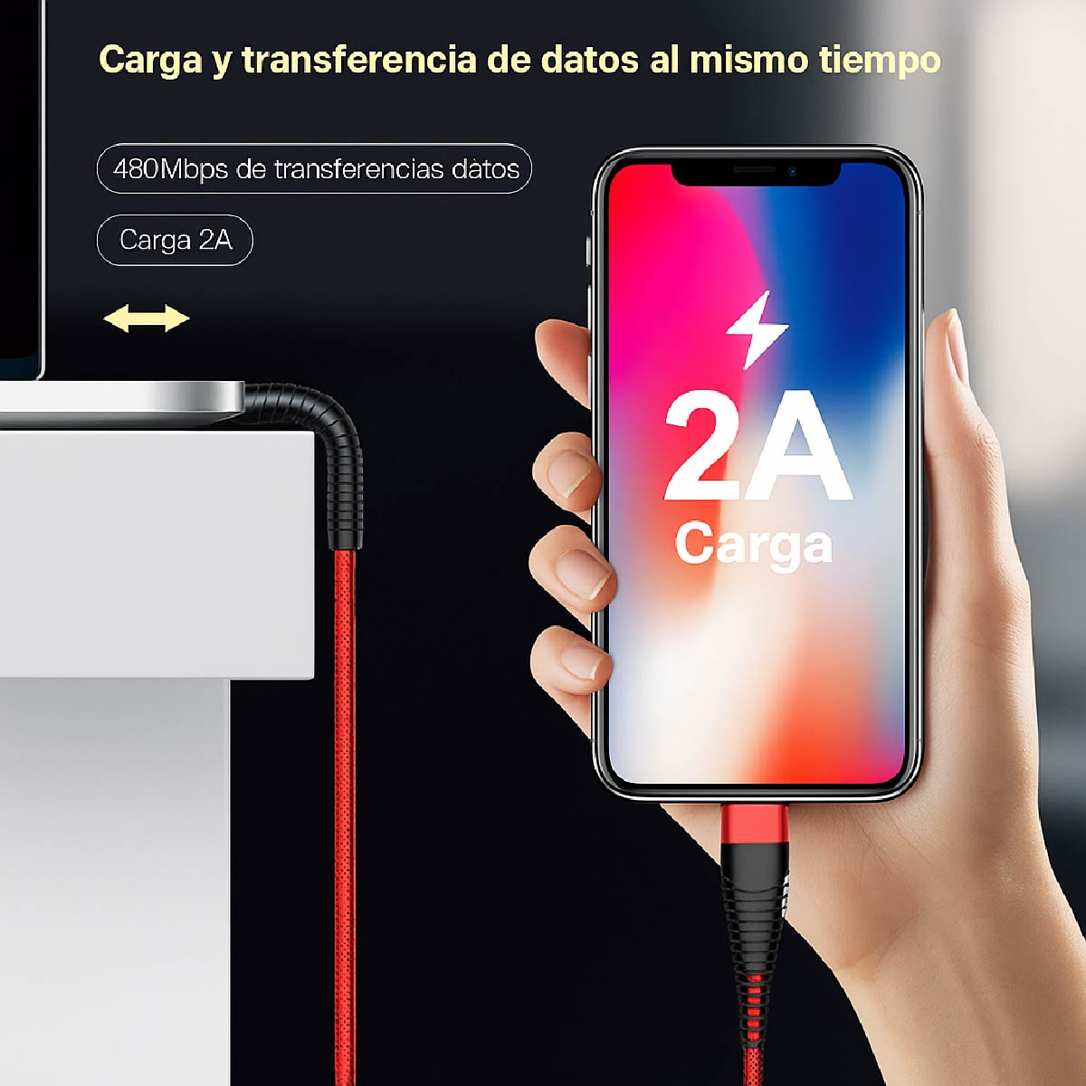 Cable de Datos y Carga USB Alta Calidad 3.0 Speed – iPhone / Tipo C / Micro USB