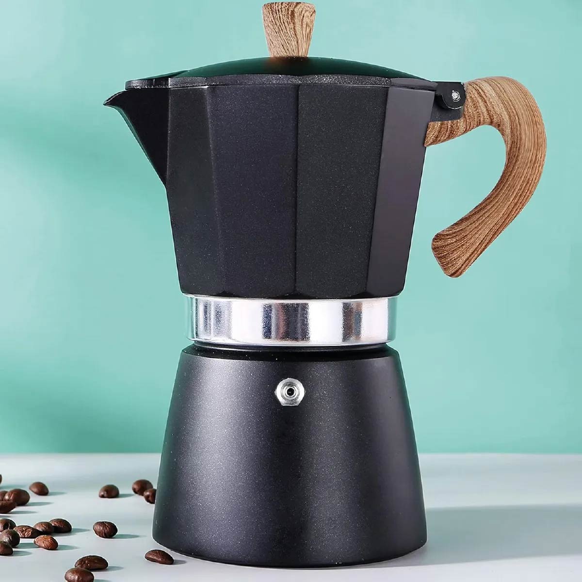 Cafetera Italiana Espresso 6 Tazas Aluminio Colores