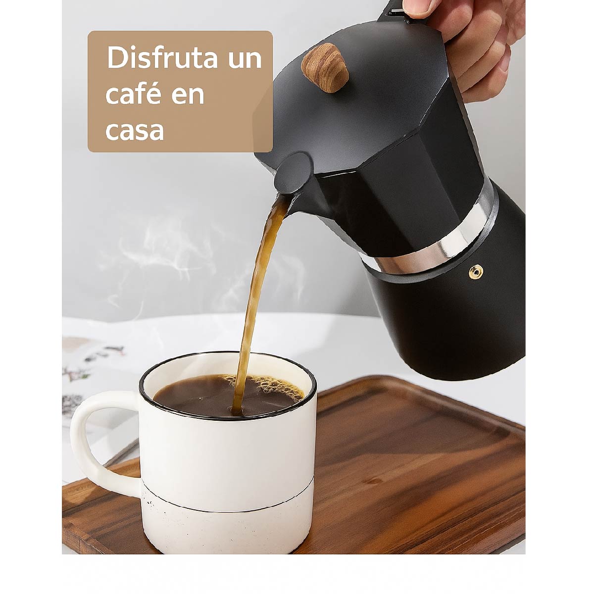 Cafetera Italiana Espresso 6 Tazas Aluminio Colores