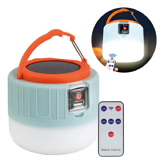 Lampara Para Camping Luz Led Solar E Impermeable De Carga