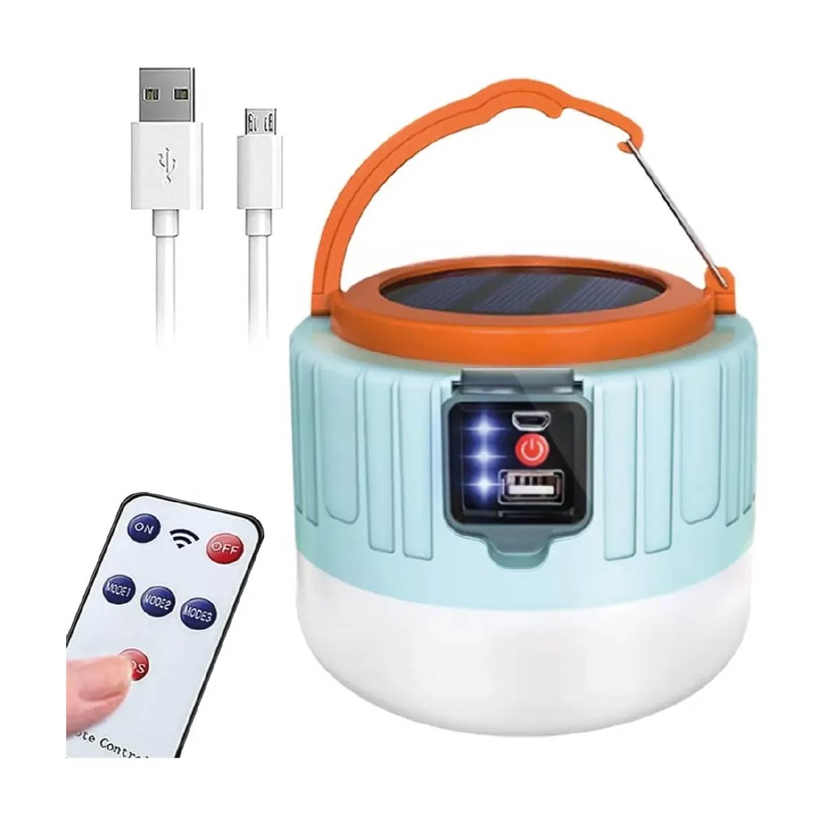 Lampara Para Camping Luz Led Solar E Impermeable De Carga