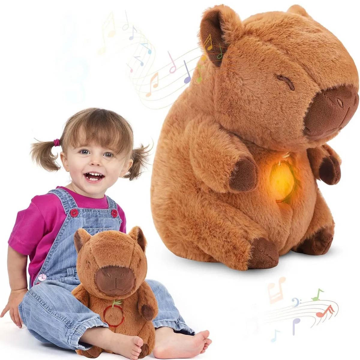 Peluche Capibara Respira Relajante Ansiedad Suave Tierno