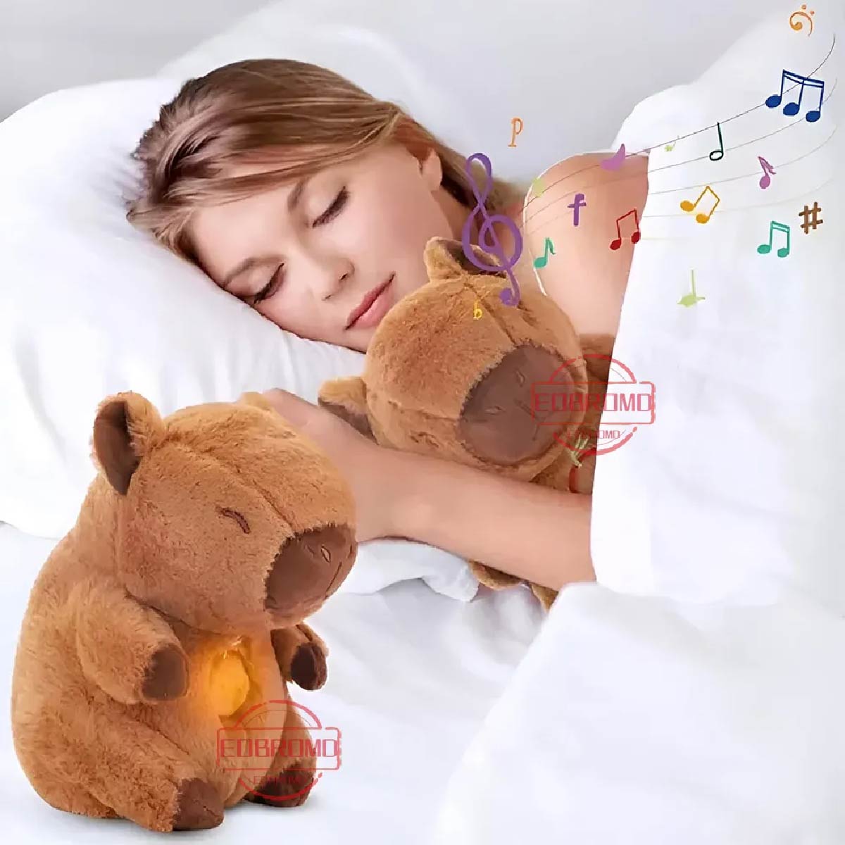 Peluche Capibara Respira Relajante Ansiedad Suave Tierno