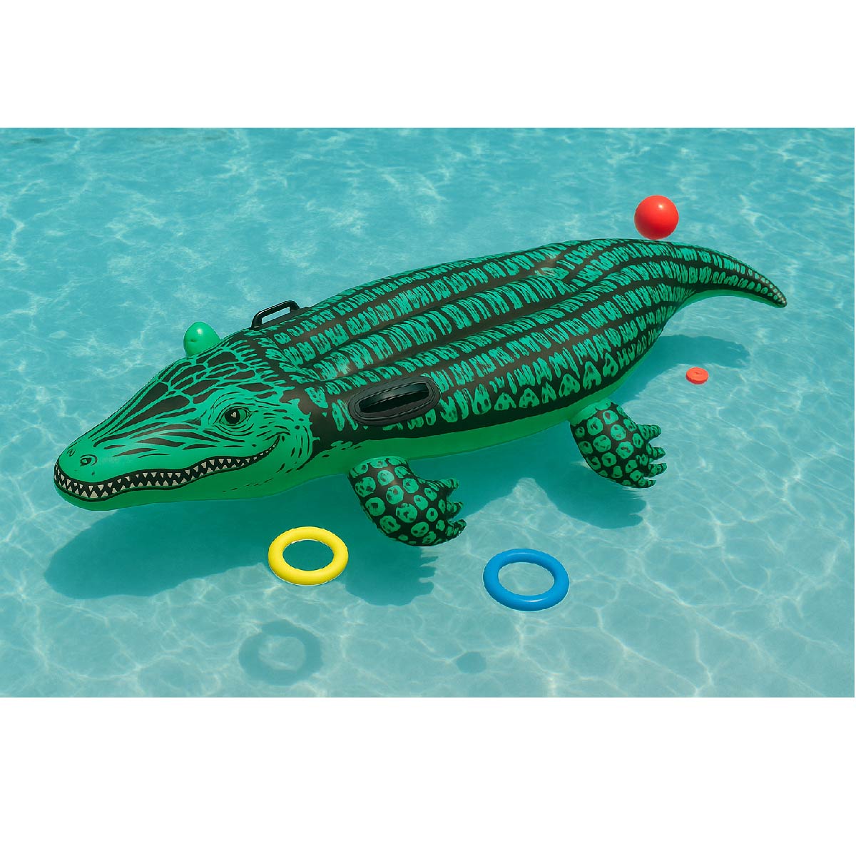 Cocodrilo Inflable Para Piscinas Y Playa Flotador