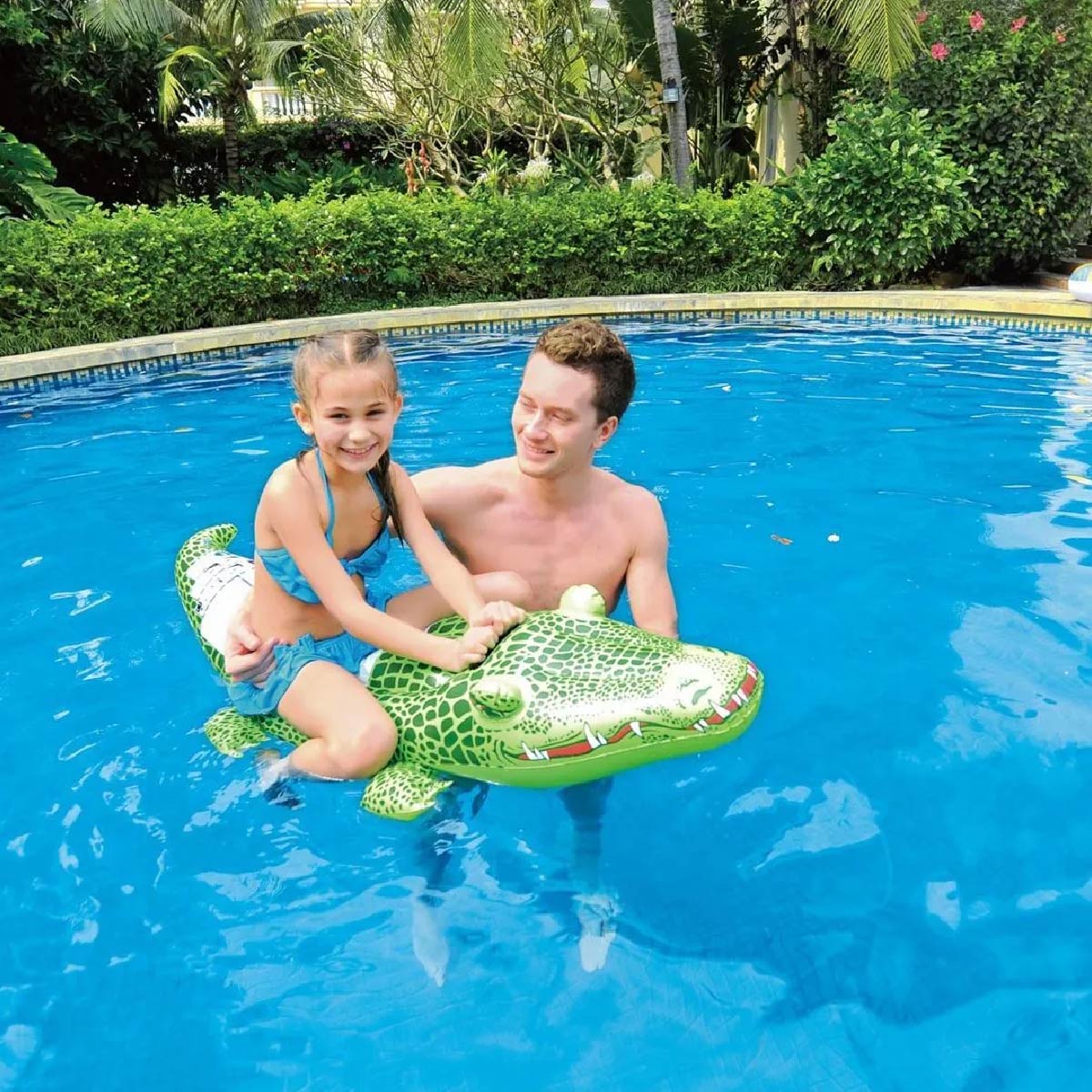 Cocodrilo Inflable Para Piscinas Y Playa Flotador