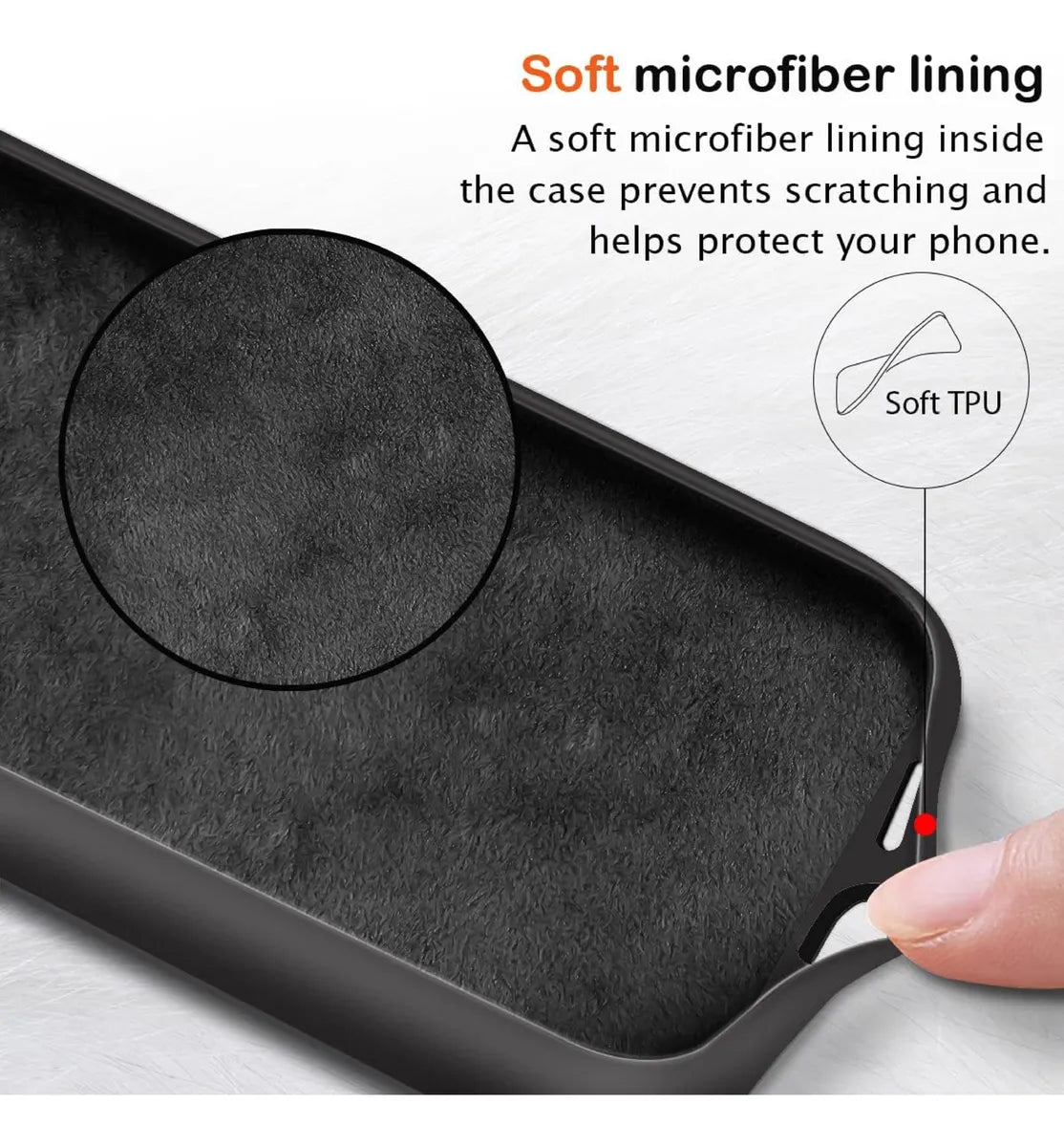 Funda Protectora De Silicona Para iPhone 13 Pro