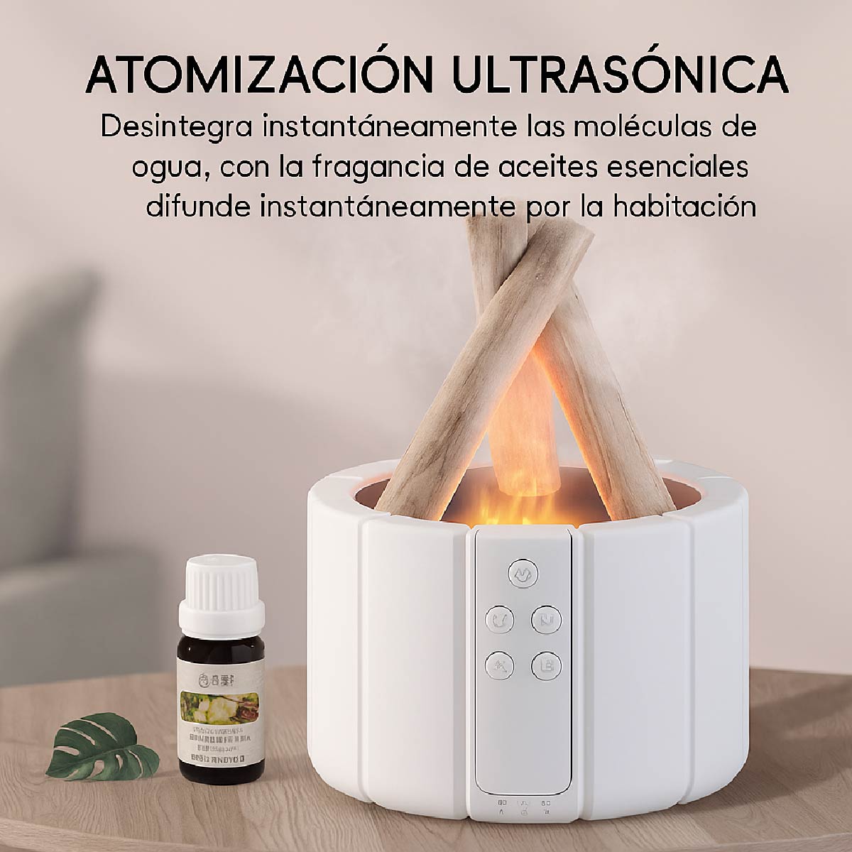 Difusor Fogata De Aceites Esenciales Humidificador Aroma