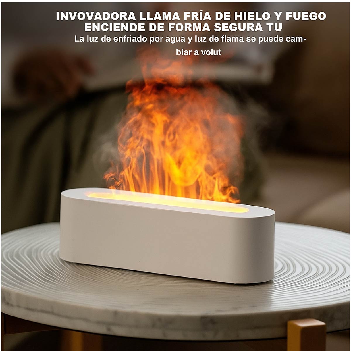Difusor Llama De Aceites Esenciales Humidificador Aroma