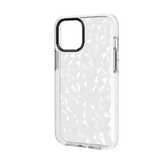 Funda Protectora Semi Transparente Tipo Diamante Para iPhone 11