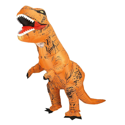 Disfraz Dinosaurio T Rex Inflable + Inflador Cotillón Adulto