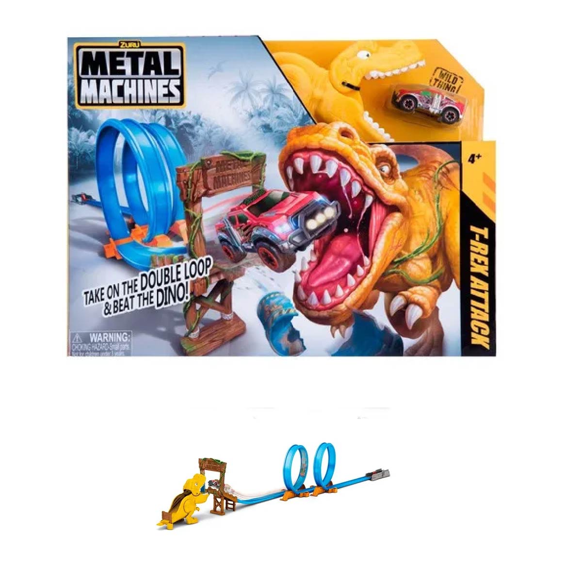 etal Machines Pista T-Rex Attack con Vehículo – Modelo 6702