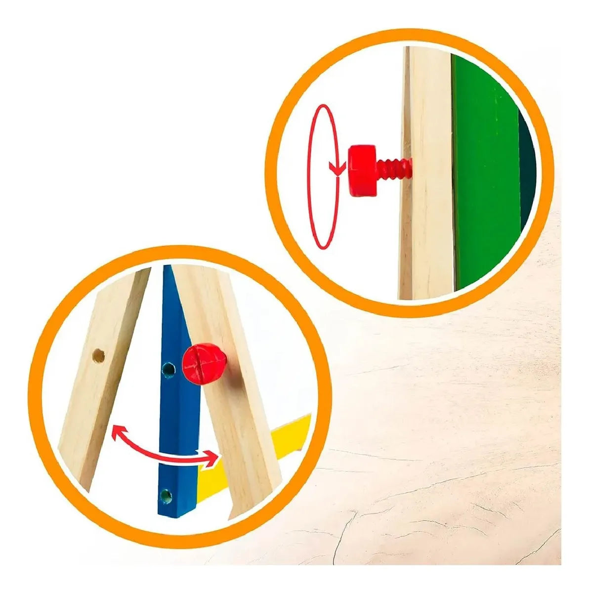 Pizarra Infantil 2 En 1 Reversible Tiza Imantada Niños