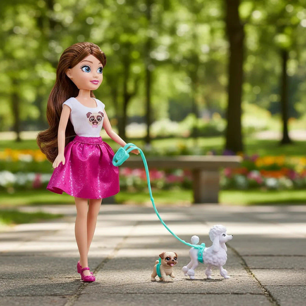 Muñeca Sparkle Girlz Princess Zuru Con Mascotas Y Accesorios