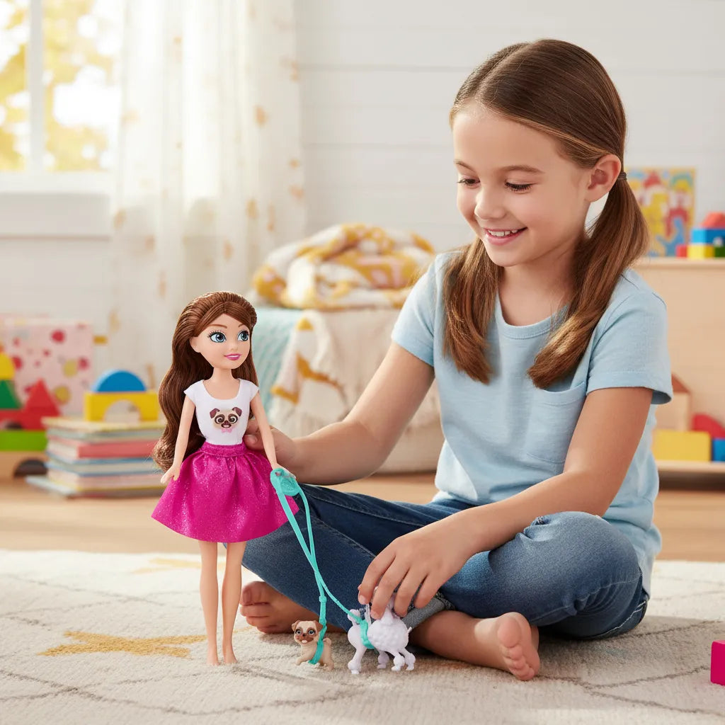 Muñeca Sparkle Girlz Princess Zuru Con Mascotas Y Accesorios