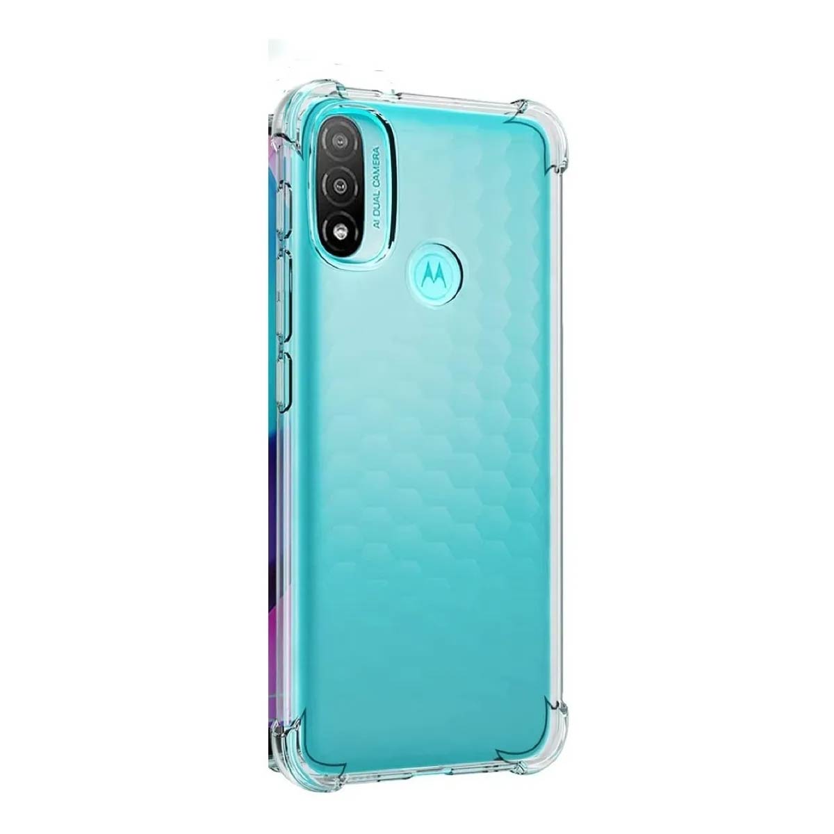 Protector Transparente AntiShock Con Bordes Reforzados Para Moto E20