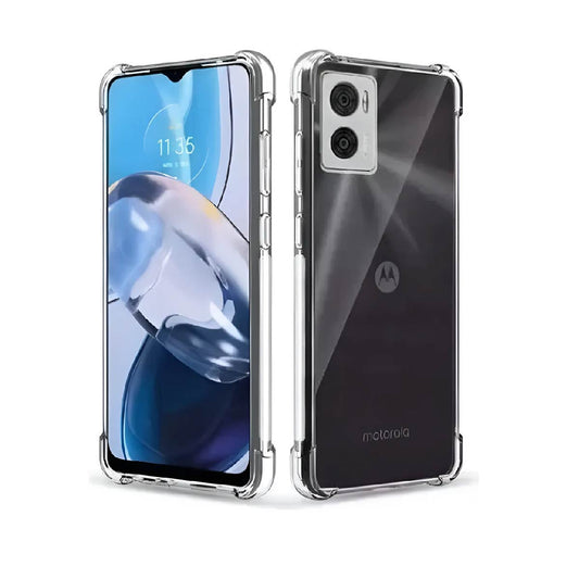 Protector Transparente AntiShock Con Bordes Reforzados Para Moto E22