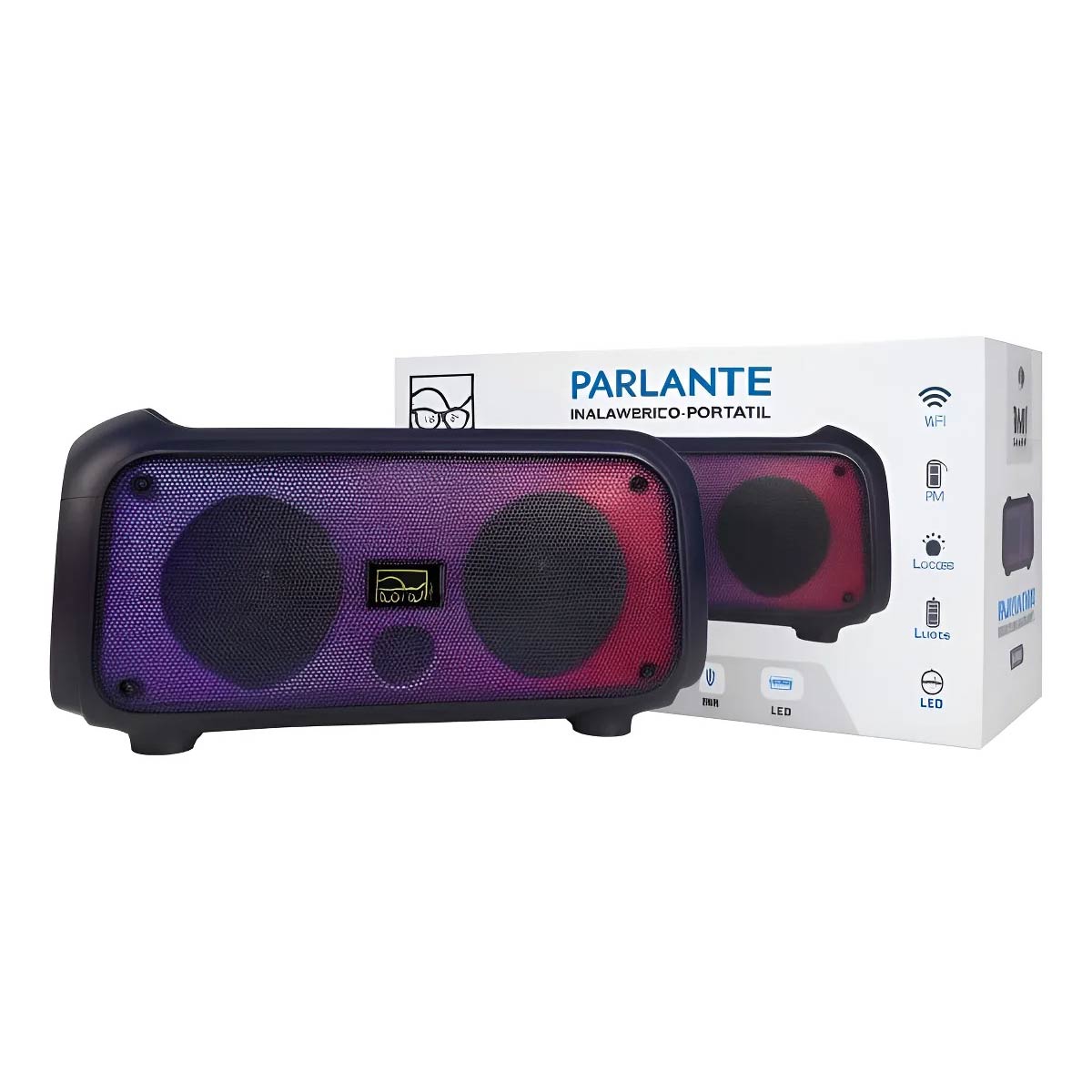Parlante EKO-Vi Bluetooth 16w 2 X 4 3600 Mah Correa Para Transporte