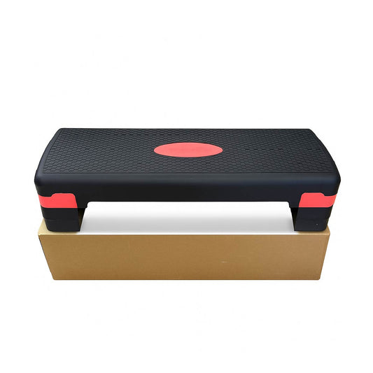 Step Gym Escalón Gimnasia 3 Niveles Regulable Fitness - Negro