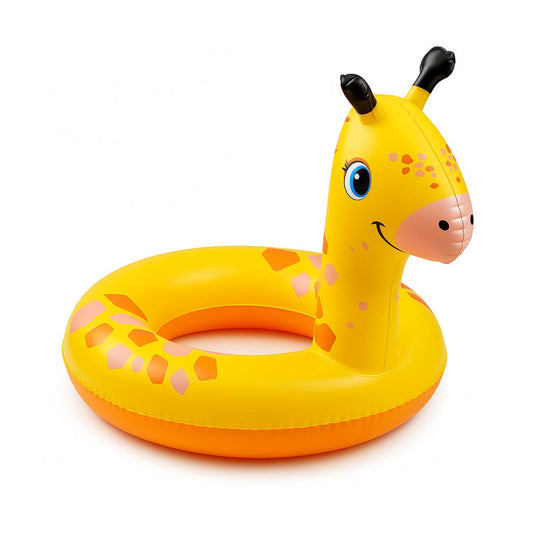 Salvavidas Inflables Flotador De Aro Para Niños Jirafa - Amarillo