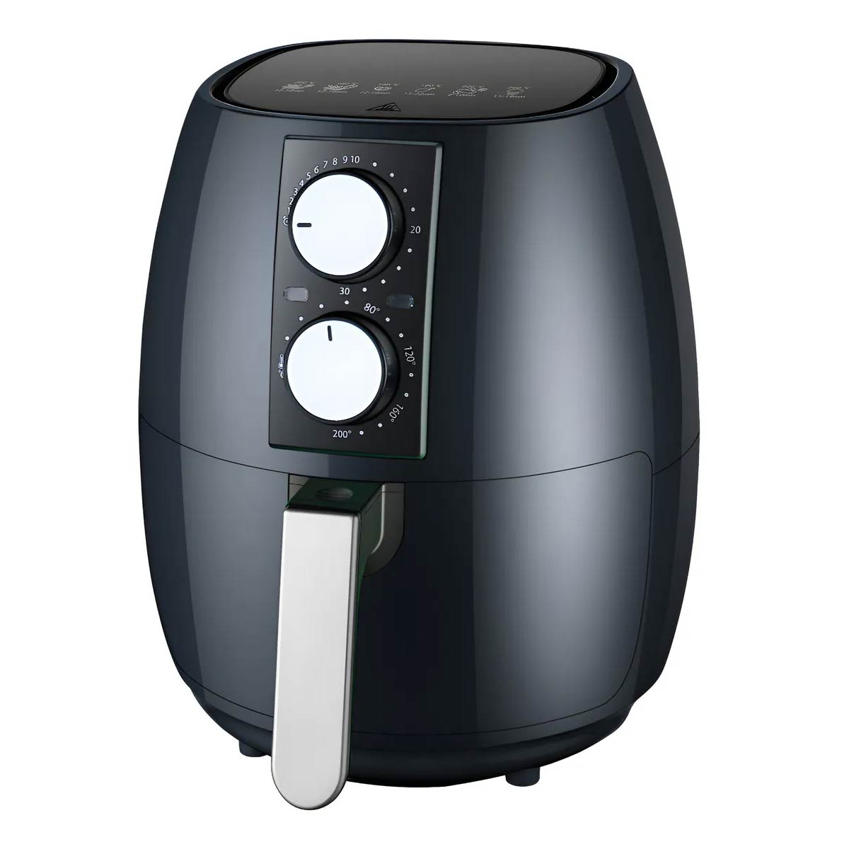 Freidora Sin Aceite Marvo Xl Capacidad 4 Litros 1400w Color Negro