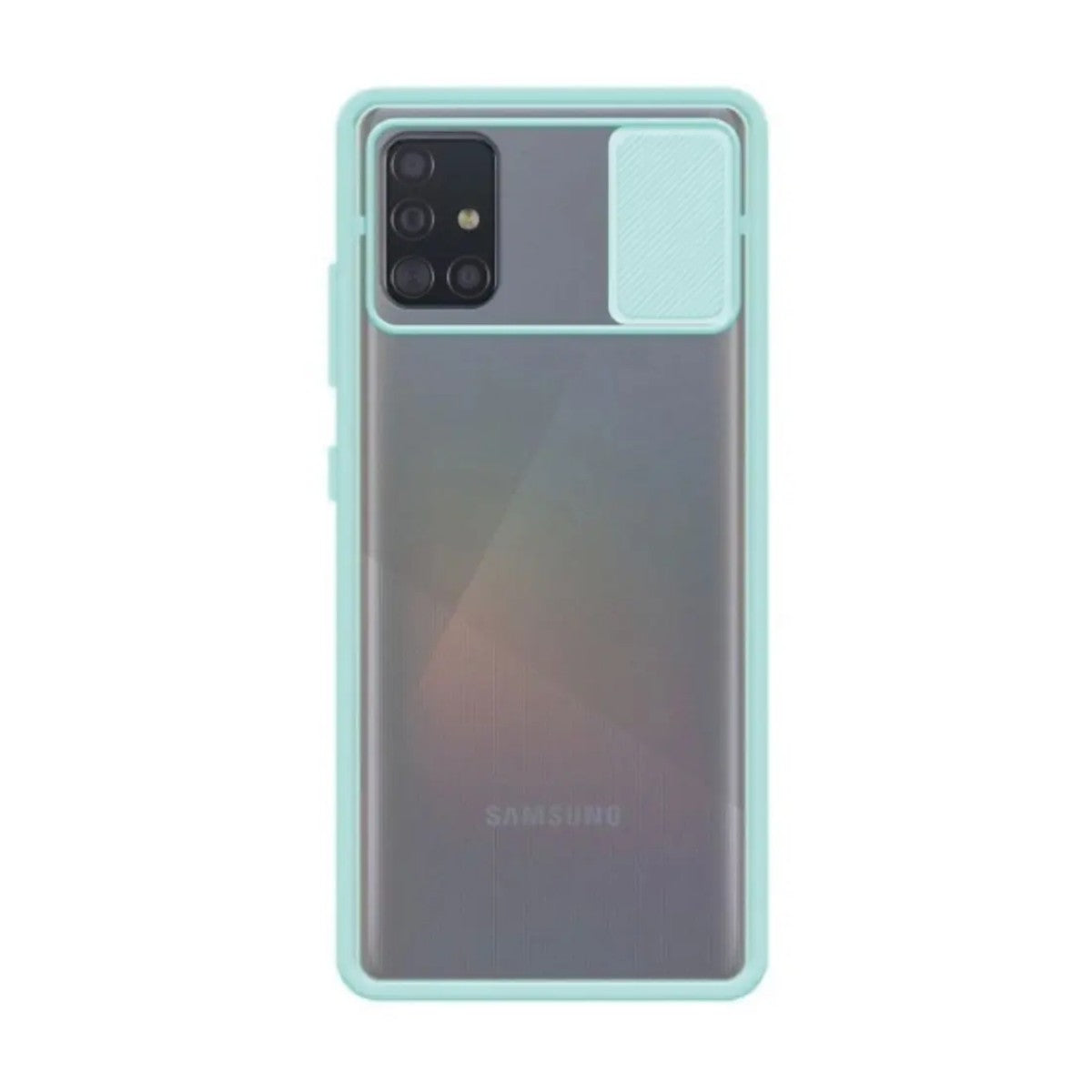 Funda Samsung A32 4G con cubre cámara - verde agua