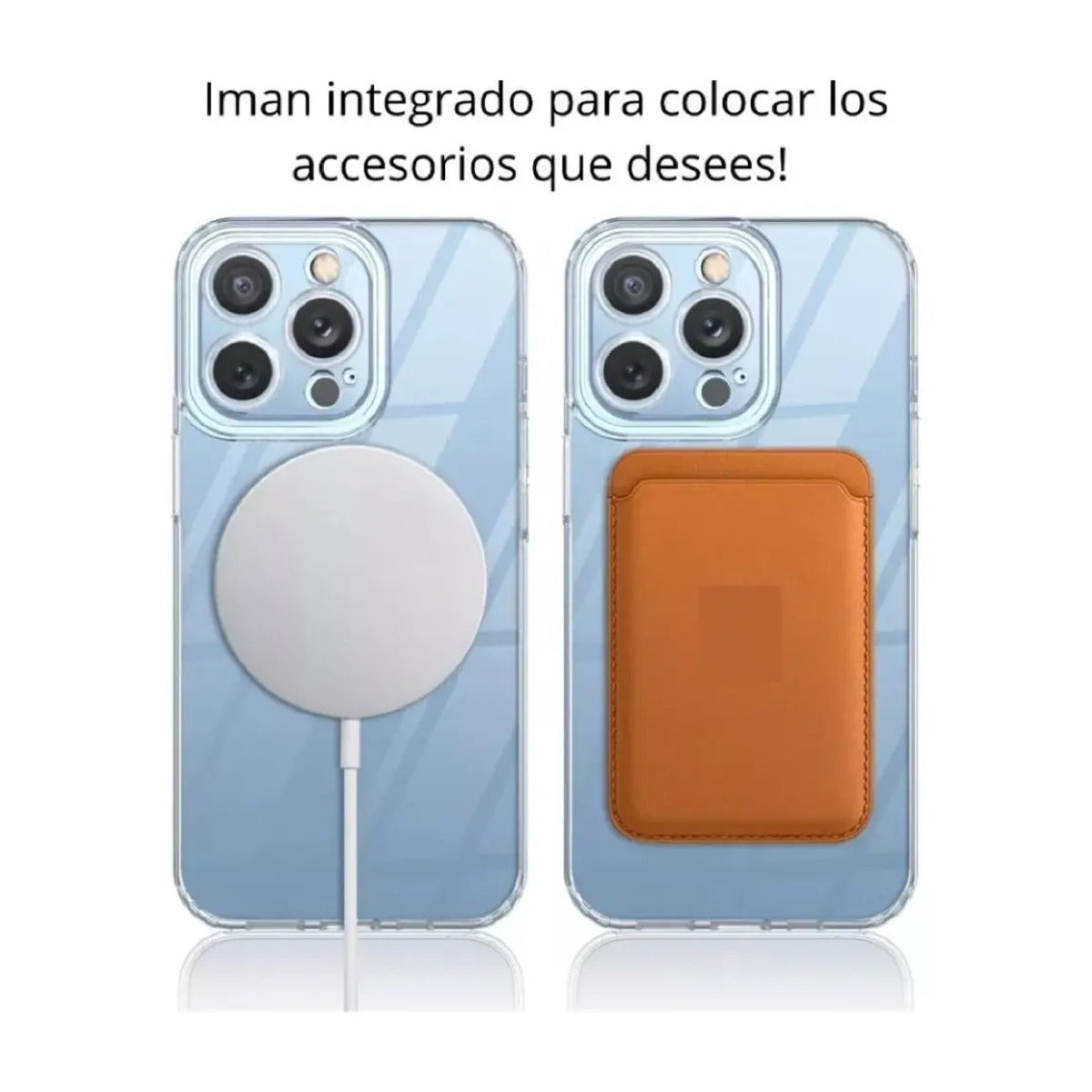 Funda Protectora Transparente Compatible MagSafe Para iPhone 13 / 13 Mini / 13 Pro / 13 Pro Max