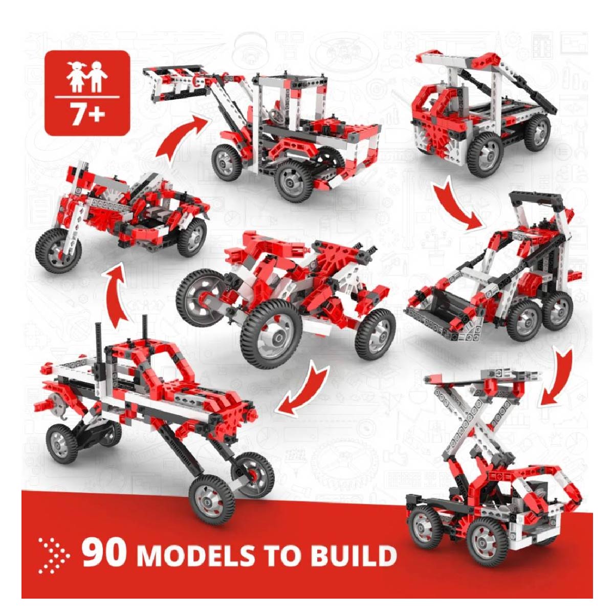 Helicoptero Engino Inventor 90 En 1 Set Motorizado