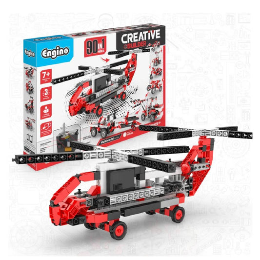 Helicoptero Engino Inventor 90 En 1 Set Motorizado