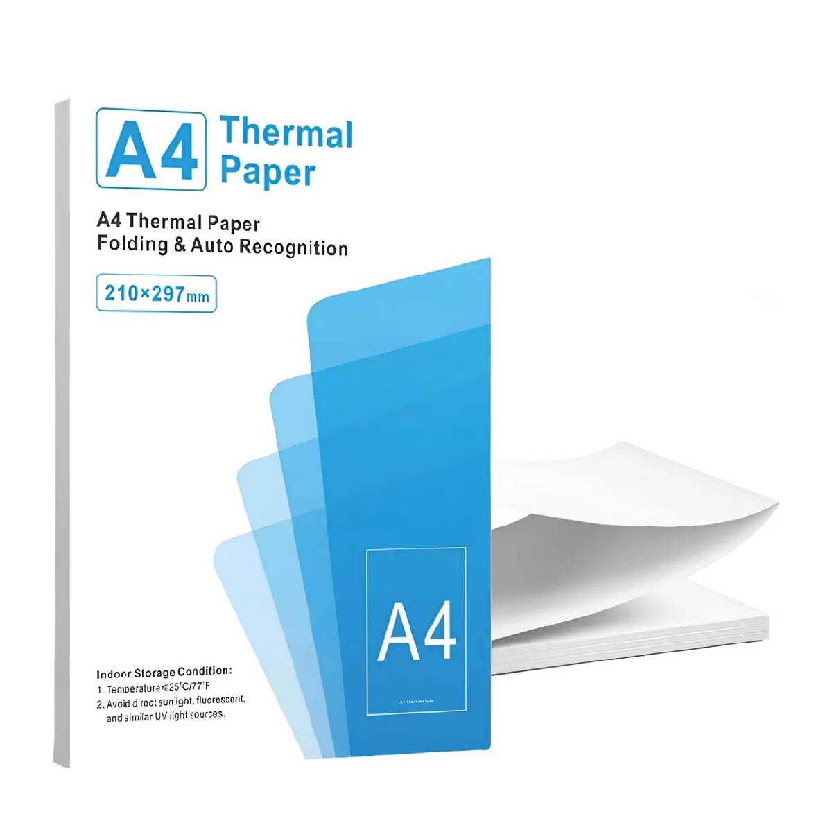 Pack X 100 Hojas Térmicas Para Impresora Tamaño A4