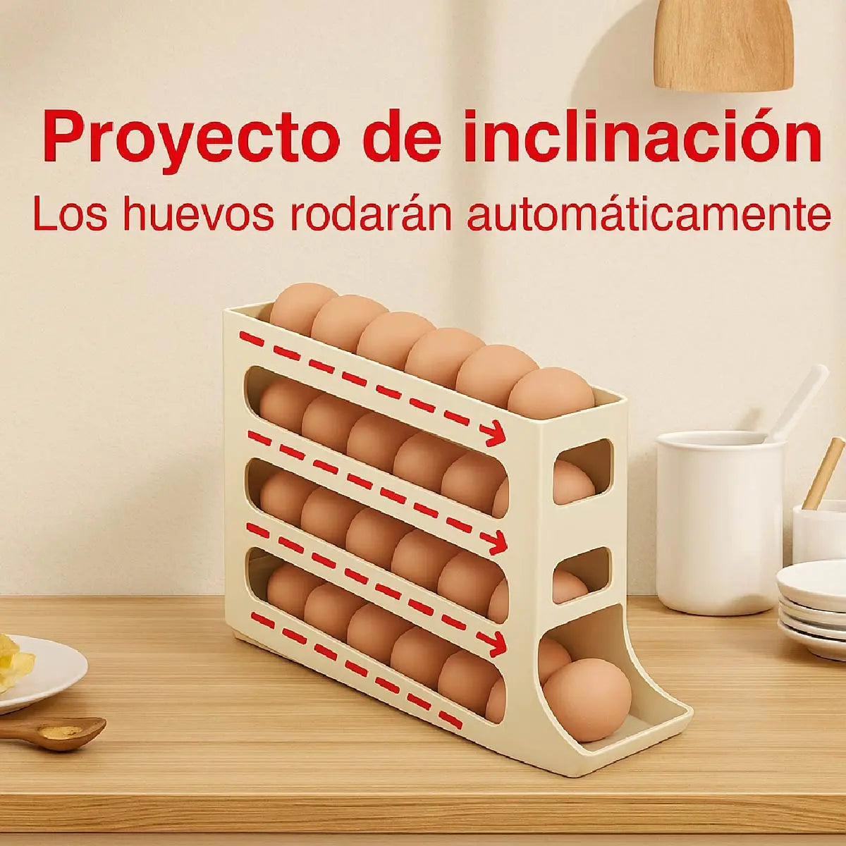 Organizador De Huevos Para Ahorrar En La Heladera
