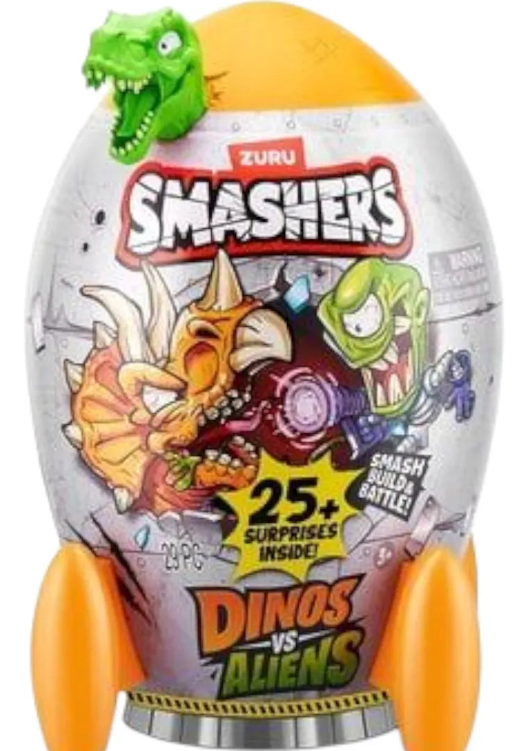Smashers Capsula Cohete Dinos Vs Aliens +20 Sorpresas Zuru