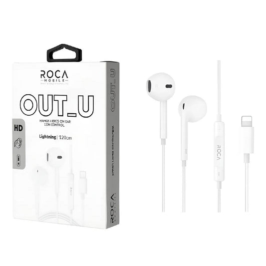 Auriculares Manos Libres Stereo Lightning Blanco Para iPhone