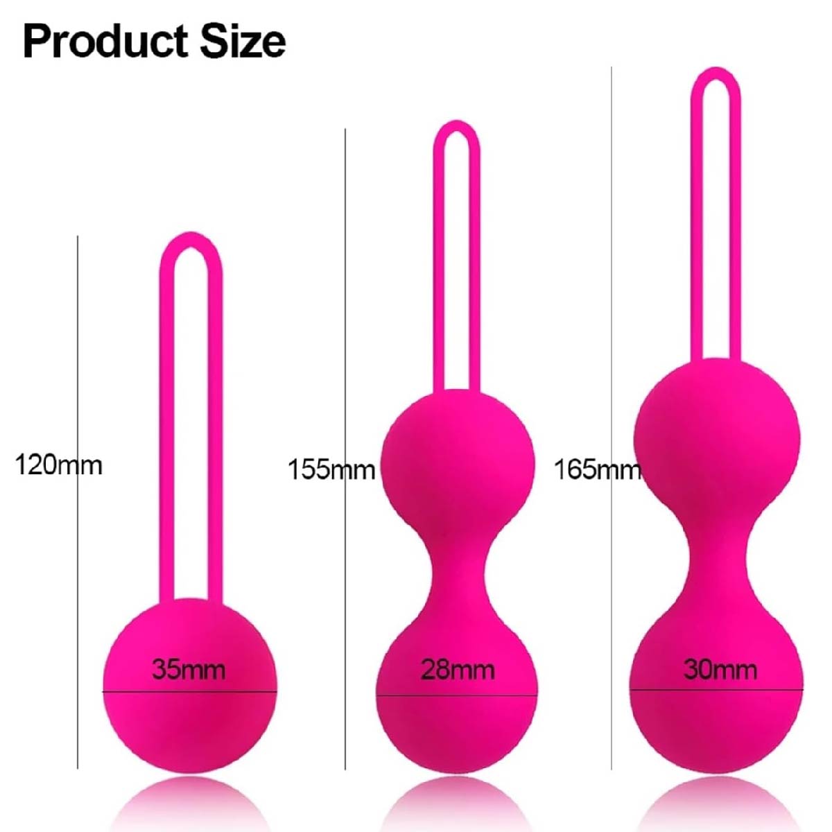 Kit Bolas De Kegel Chinas, Kit De 3 Peso Progresivo