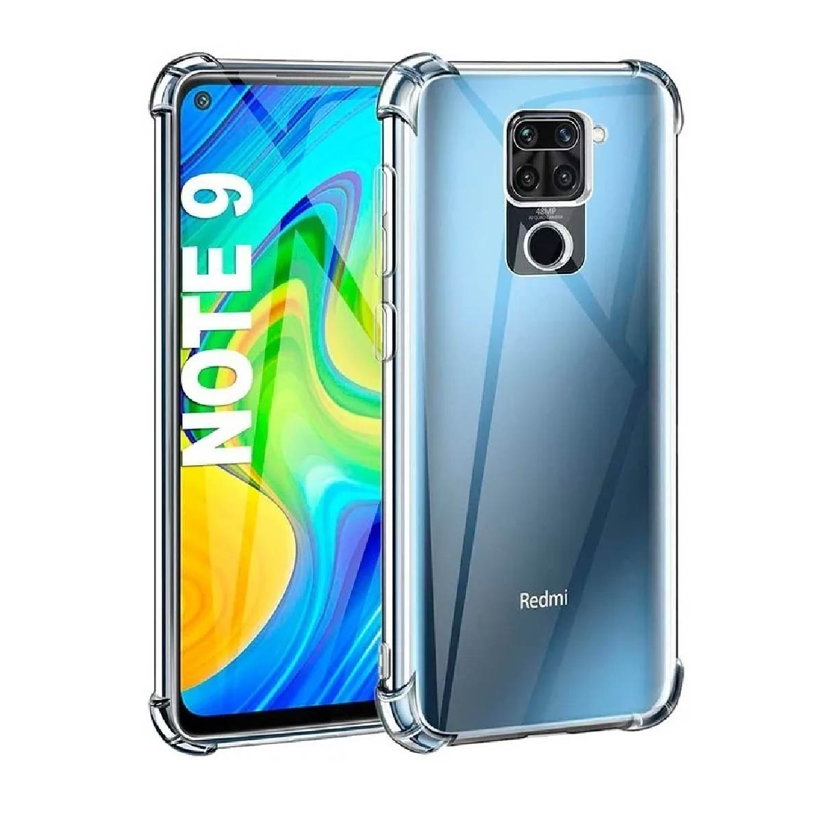 Protector Transparente AntiShock Con Bordes Reforzados Para Xiaomi Redmi Note 9s