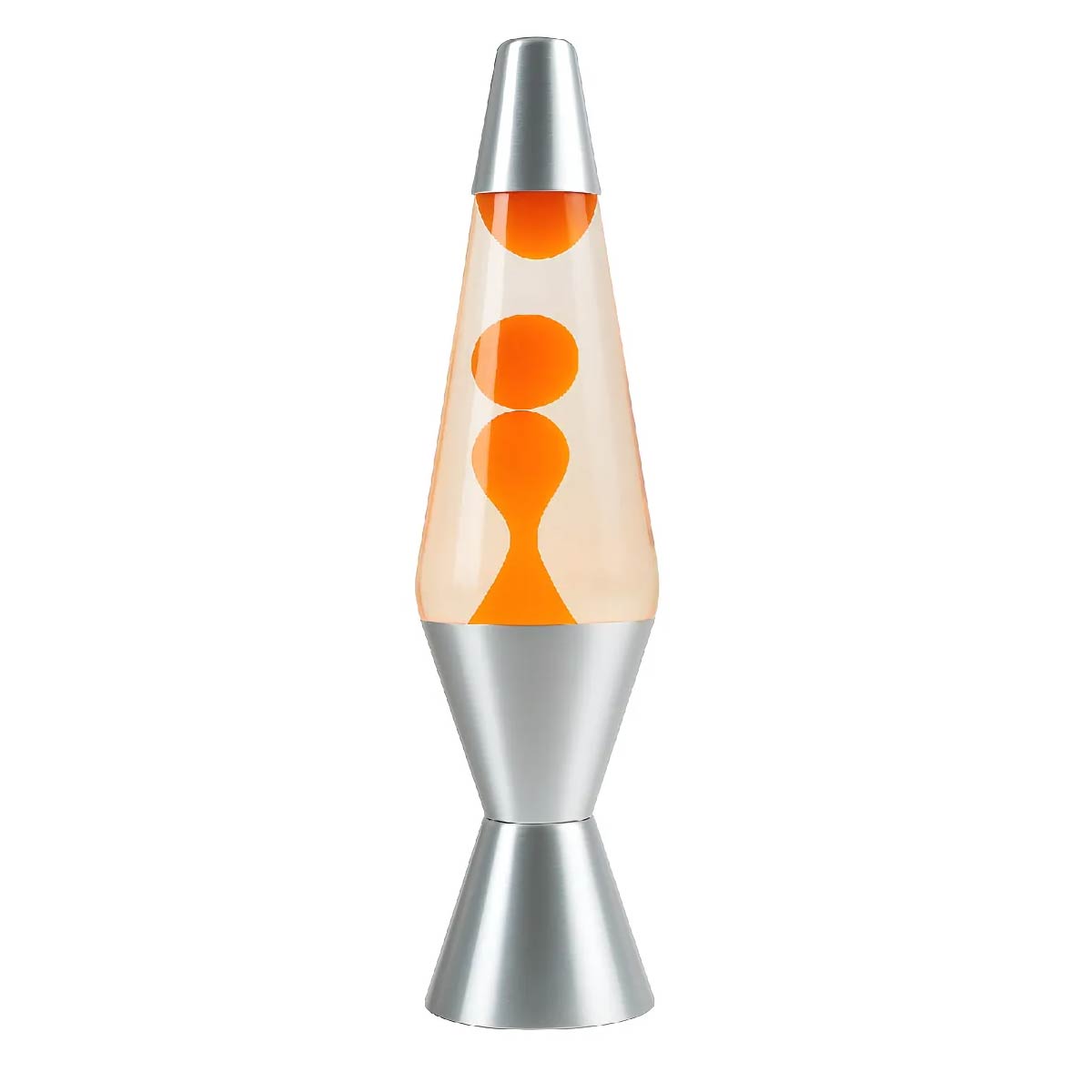Lampara De Lava Cónica De Aluminio 30w Veladora Colores