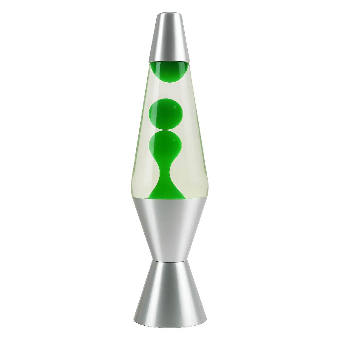 Lampara De Lava Cónica De Aluminio 30w Veladora Colores