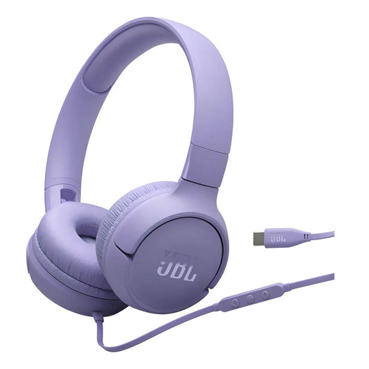 Auriculares Audífonos Jbl Tune 520 Con Cable Tipo C Lila