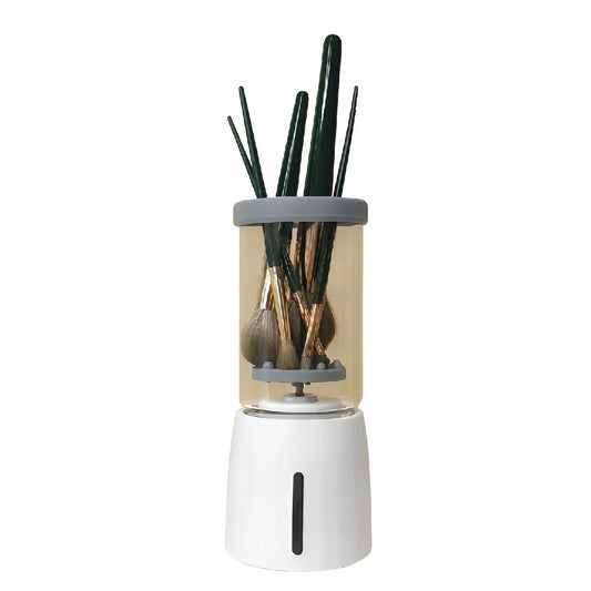 Máquina Limpiadora De Brochas De Maquillaje - Carga Usb - Blanco